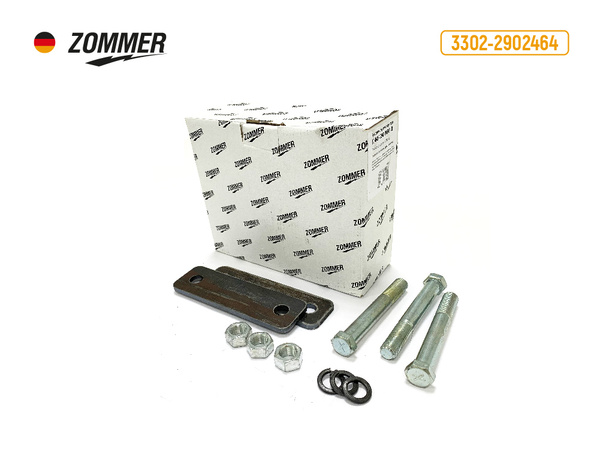 Рк рессоры 3302 (передней) (стрем. серьги 3 сайленблока крепеж) (ZOMMER)