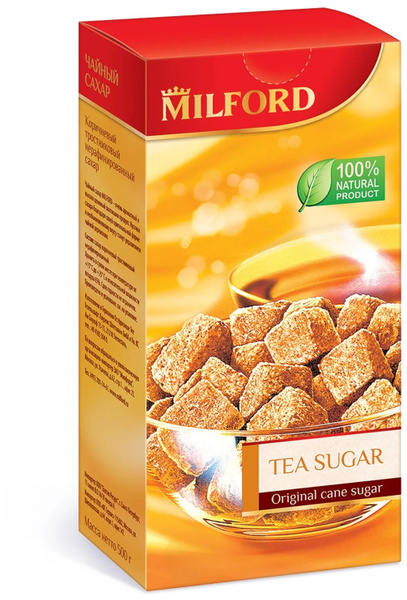 Сахар Коричневый, Тростниковый Milford Кусковой 500г. 1шт. - купить с ...
