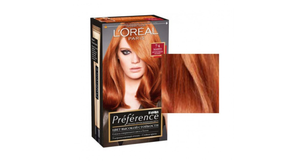 L'Oreal Paris Краска для волос Preference Feria 74 Манго интенсивный ...