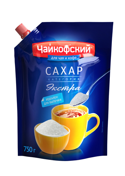 12шт. х 750гр., Сахар-песок белый Чайкофский Экстра - купить с ...