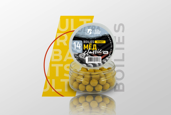 Бойлы насадочные ULTRABAITS "CLASSIC" (МЁД) 14мм, 100 гр. - купить с ...