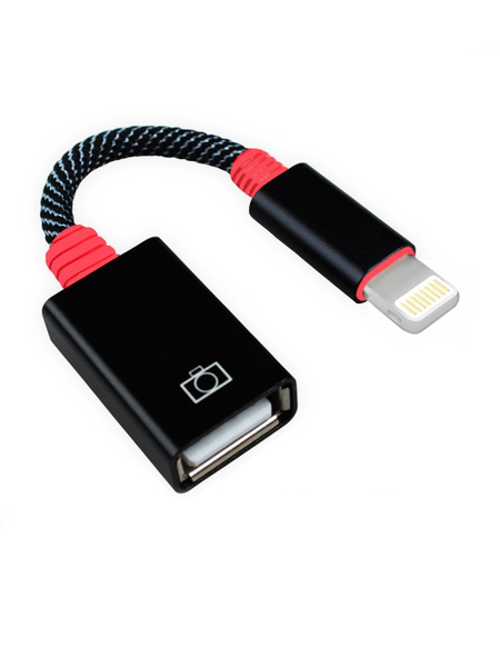 Адаптер переходник для флешки на iPhone USB OTG / выход лайтинг/вход ...