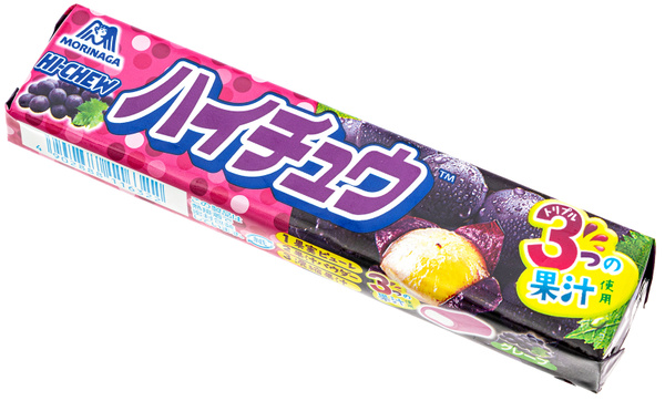 Японские жевательные конфеты Hi-Chew со вкусом винограда 12 шт ...