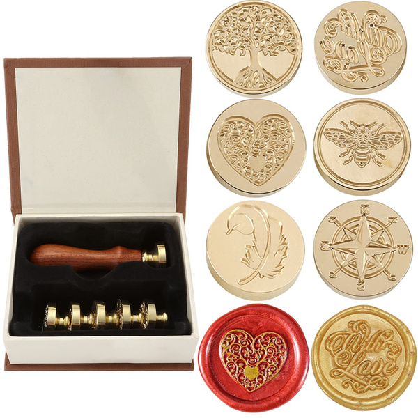 Набор подарочный: 6 штампов (печатей) для сургуча, Sealing Wax - купить ...