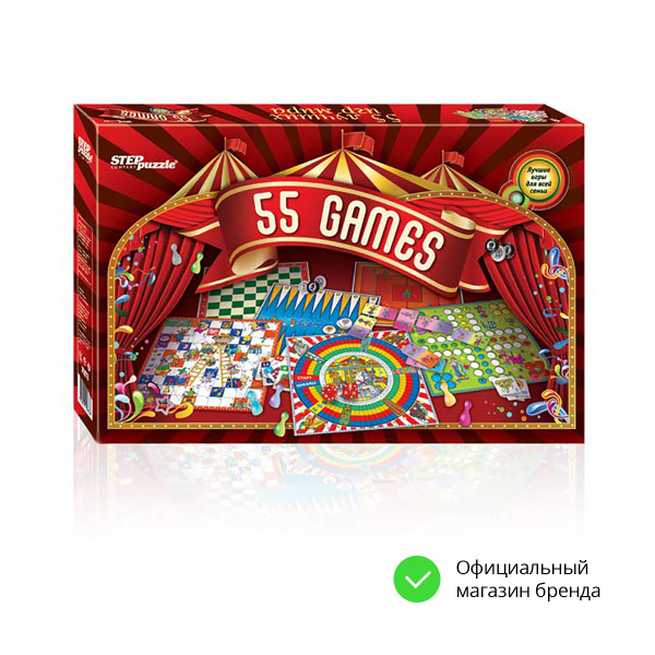 Степ Пазл / Игра в подарок "55 лучших игр мира" Step Puzzle - купить с ...