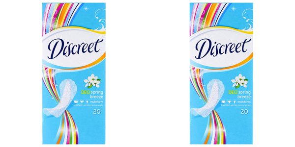 Discreet Женские гигиенические прокладки на каждый день Deo Spring ...
