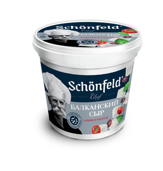 Сыр Балканский рассольный 30%, Schonfeld, 150 г - купить с доставкой по ...