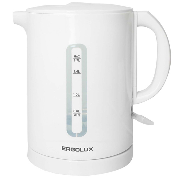 Купить электрический чайник Ergolux ELX-KH01-C01 (белый), Пластик по ...