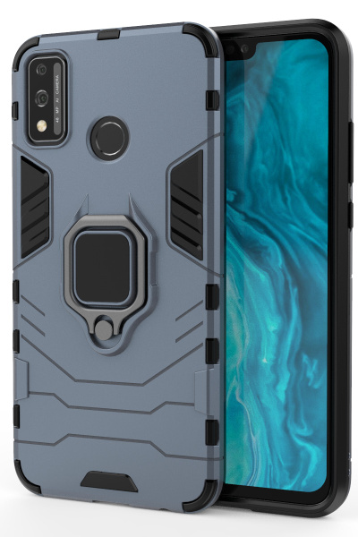 Чехол противоударный для Honor 9X Lite и 8X / Хонор 9Х Лайт и 8Х (Синий ...