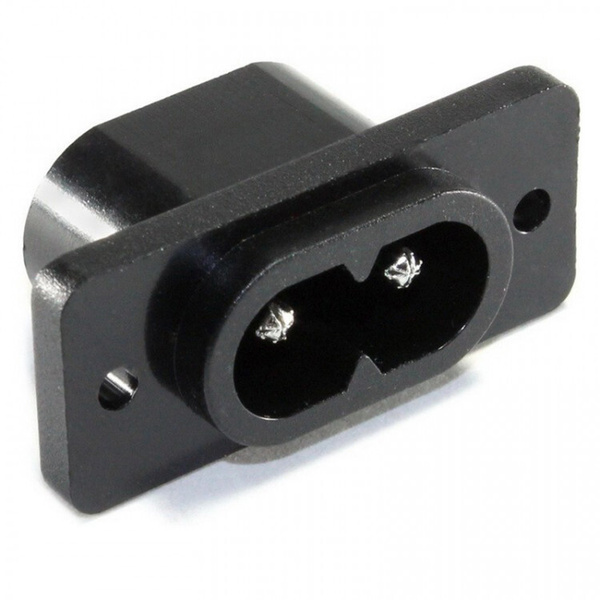 AC-034 Разъем питания 220В гнездо на панель, - купить с доставкой по ...