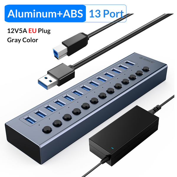 Концентратор USB 3.0 с питанием ORICO, 7/10/13/16 портов, USB ...