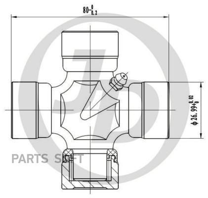 Крестовина 80.12x27.00 GUK12 Hyndai Kia H100; - Just Drive арт. JTU0025 ...