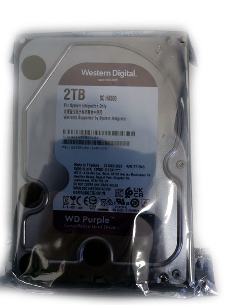 2 ТБ Внутренний жесткий диск Western Digital PURPLE SC HA500 (PURPLE SC ...
