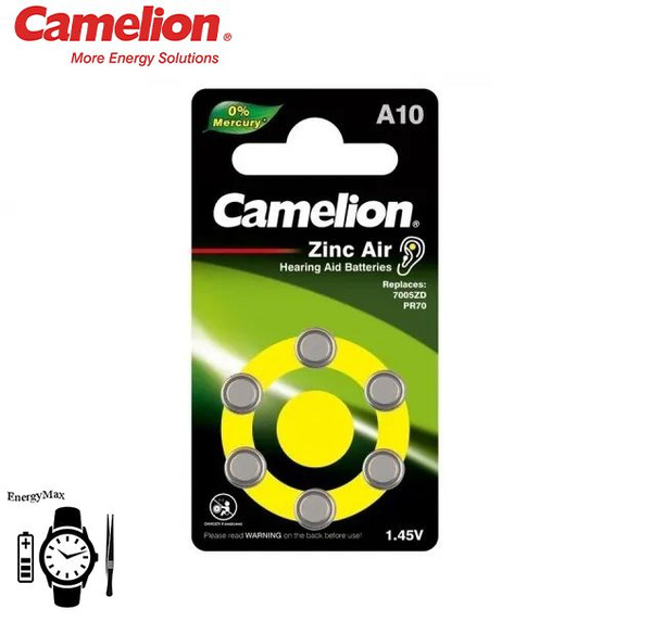 Camelion Батарейка PR70 (ZA10, V10, DA230), Воздушно-цинковый тип, 1,45 ...