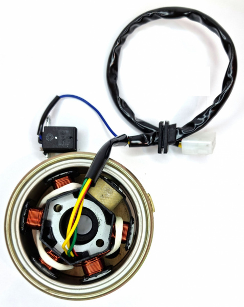 Зажигание (генератор) 6 катушек мопеда Альфа, Дельта в сборе с ...