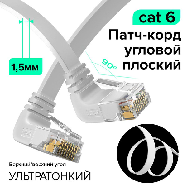 Кабель RJ-45 Ethernet GCR GREEN CONE RETAIL GCR-LNC67D__верхний угол ...