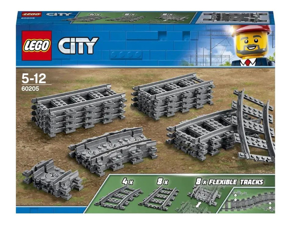 Конструктор LEGO City Trains Рельсы 60205 - купить с доставкой по ...