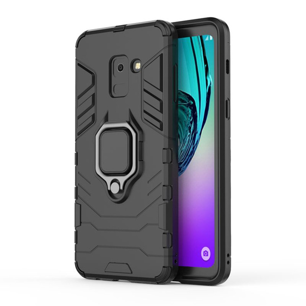Противоударный чехол с кольцом для Samsung Galaxy A8 2018 / Самсунг A8 ...