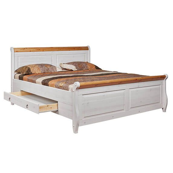 ММЦ Двуспальная кровать, Мальта М-160 с ящиками, 160х200 см купить на ...