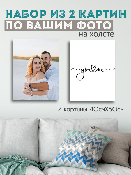 Картина по фото / портрет на холсте / картина по фотографии на холсте 2 ...