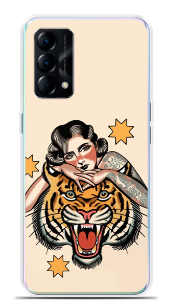 Силиконовый чехол на realme GT Master Edition Тигр / для Реалми ДжиТи ...