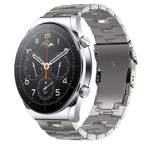 Титановый ремешок смарт-часов подходит для Xiaomi watch S1, серебристый ...