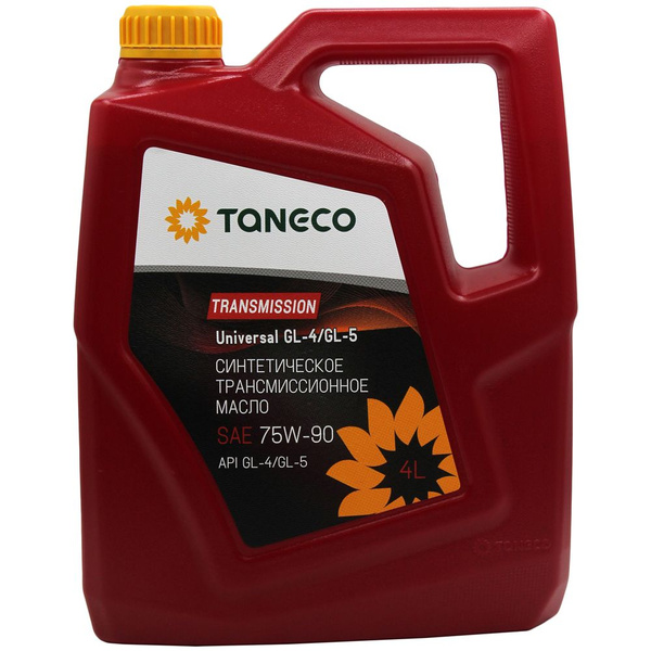 Масло TANECO трансмиссионное Transmission Universal 75W90 GL-4/GL-5 4 л ...