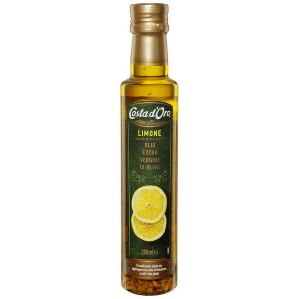 Оливковое масло Costa d'Oro Extra Virgin нерафинированное, с лимоном ...