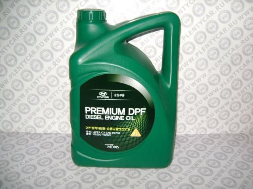 Масло моторное hyundai premium dpf diesel 5w30 c3 6л Hyundai / Kia ...