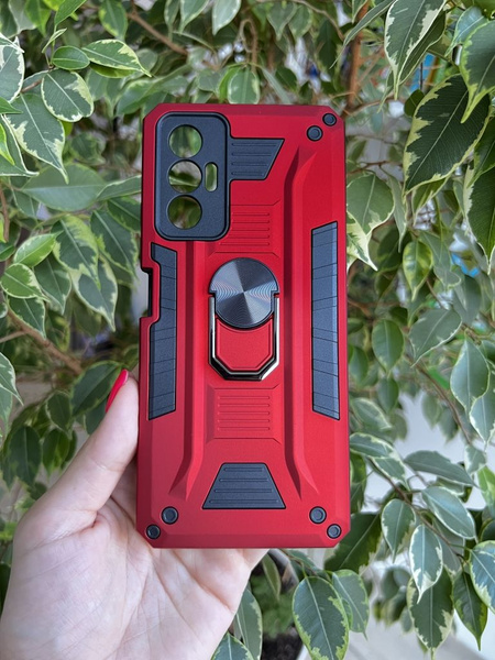 Чехол противоударный military для Tecno Pova 3 / Техно Пова 3 (Красный ...