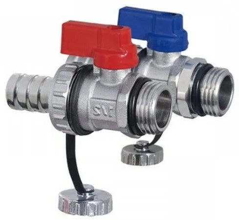 Сливной шаровый кран 1/2" со съемным штуцером под шланг(пара) TIM M310 ...
