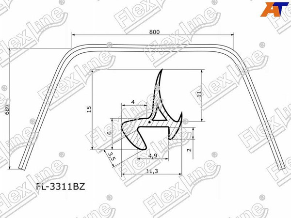 Уплотнитель лобового стекла для Ниссан Жук 2010-2019, Nissan Juke ...