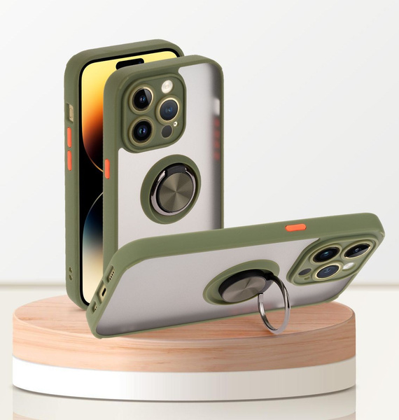 Чехол для iPhone 14 pro / айфон 14 про, с кольцом, магнитный, подставка ...