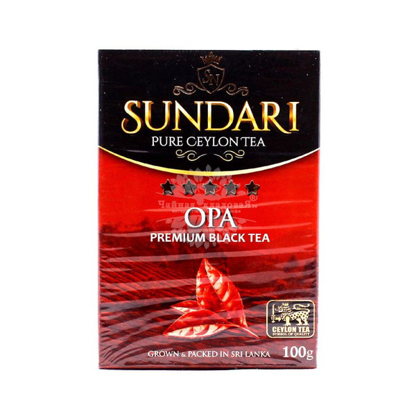 Sundari Чай черный крупнолистовой Opa, 100 г - купить с доставкой по ...