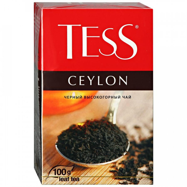 Tess Чай черный Ceylon, листовой, 100 г - купить с доставкой по ...