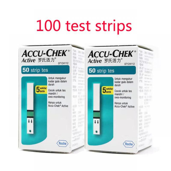 Тест-полоски Accu-Chek Active (Акку-Чек Актив) 100 штук, (2 упаковки по ...