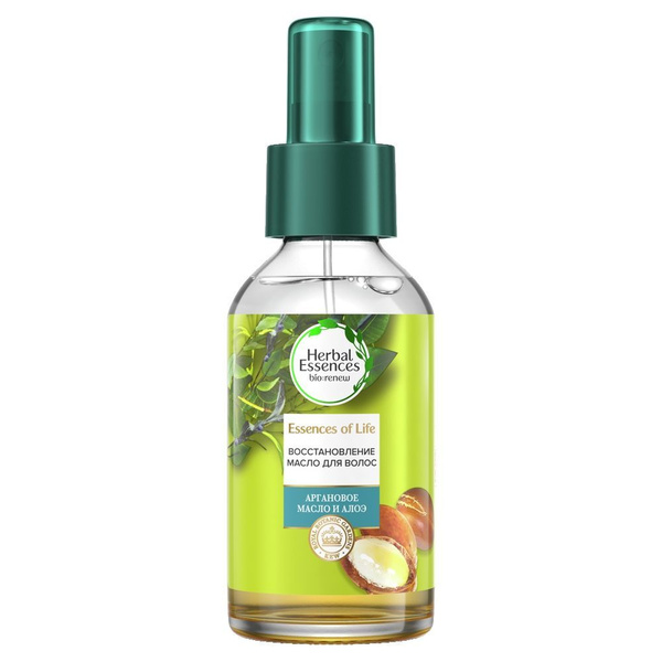 Herbal Essences Масло для волос с Аргановым Маслом и Алоэ 100мл ...