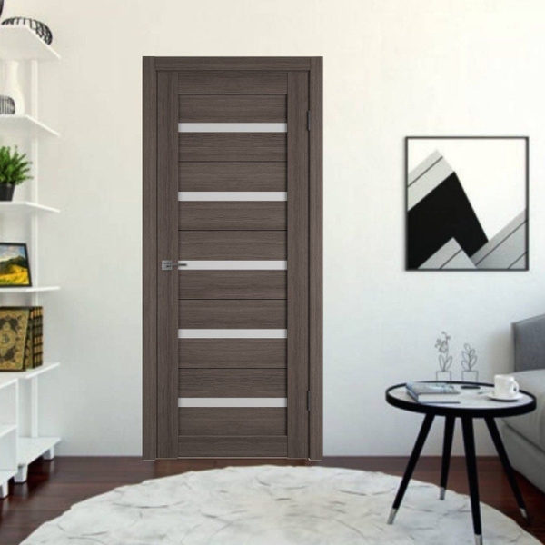 Межкомнатная дверь Атум Х7 Grey White cloud 700х2000 мм (комплект ...