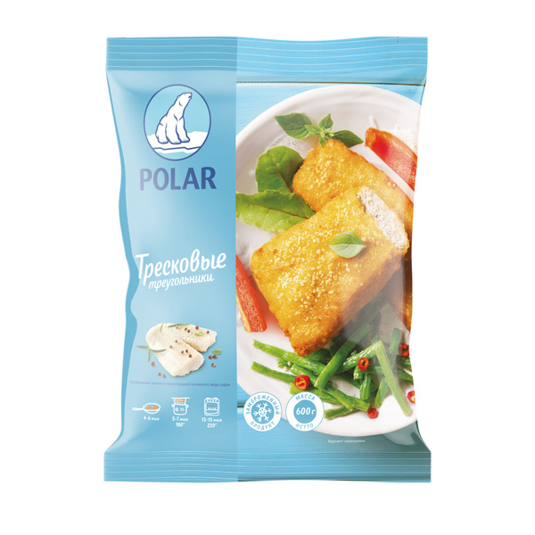 Тресковые треугольники 600 г, Polar, замороженные купить на OZON по ...