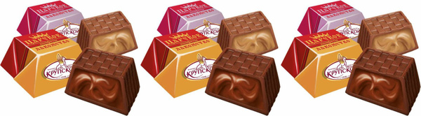 Конфеты шоколадные Фабрика имени Крупской Царское лакомство, комплект ...