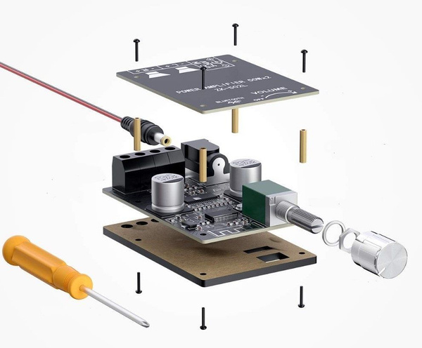 Цифровой усилитель D-класса 50Вт 2канала Bluetooth 5.0; - купить с ...