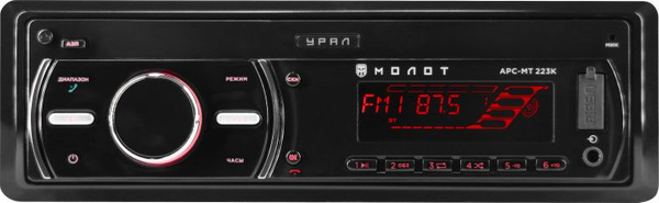 Автомагнитола (магнитола для авто) с bluetooth URAL МОЛОТ APC-MT223K 1 ...