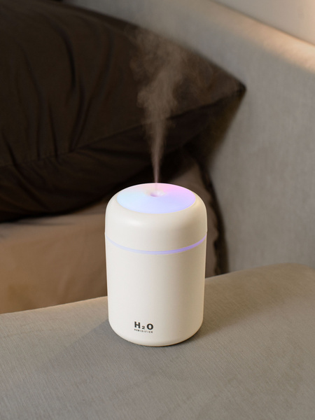 Humidifier Увлажнитель воздуха Увлажнитель воздуха с подсветкой, белый ...