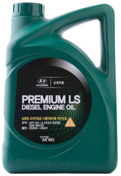 Масло моторное Hyundai PREMIUM LS DIESEL 5W-30 Полусинтетическое 4 л ...