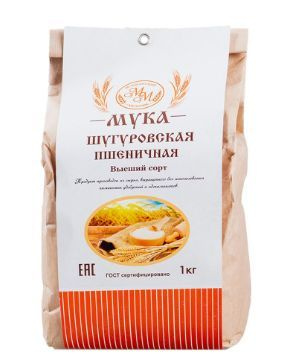 Мука пшеничная из шугуровского зерна, Мокшанский мельник, 1 кг, Россия ...