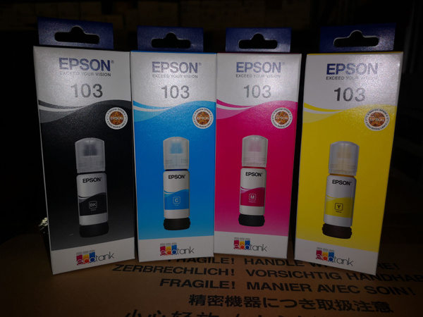 Расходник для печати Epson t00s, Набор CMYK, для струйного принтера ...