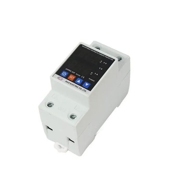 Реле контроля напряжения однофазное 80А-220В c LED-дисплеем на дин ...