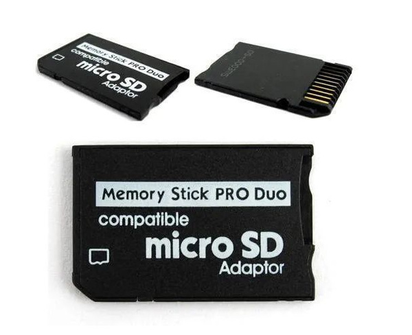 Переходник адаптер Memory Stick Pro Duo для PSP,PSP100,PSP200,PSP3000 ...