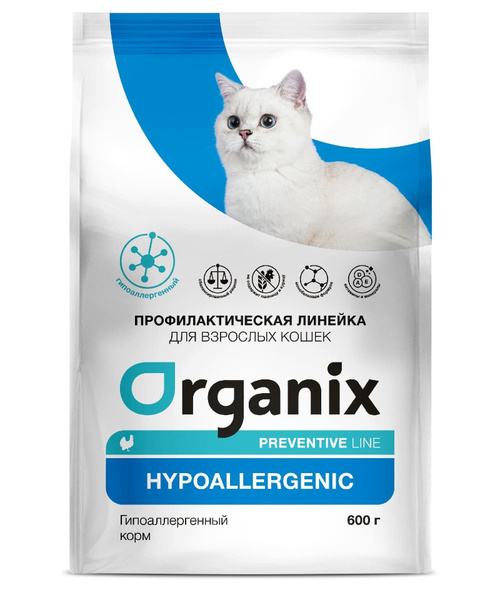 Organix prof (профилактика) Hypoallergenic сухой корм для кошек ...