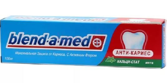 Blend-a-med Зубная паста кальци-стат, Антикариес, Свежая мята, 125 мл ...